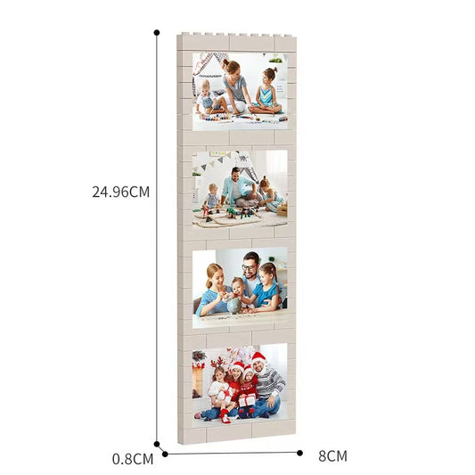 Custom Photo Building Blocks - Personalized Family/Travel Memory Brick Set, Customizable Picture Blocks for Home Decor & Gifts