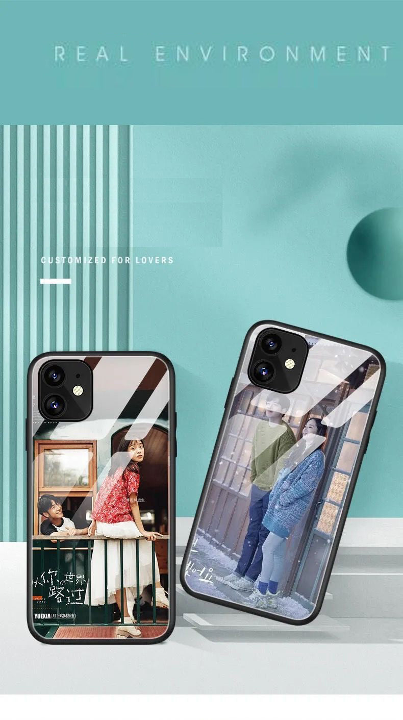 Funda personalizada para iPhone 15/14/13/12 con tu foto: funda duradera y personalizada | Impresión HD, diseño a prueba de golpes + envío gratis