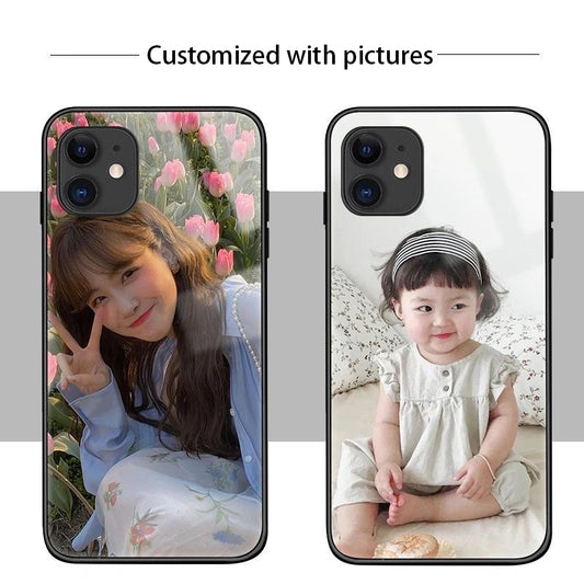 Funda personalizada para iPhone 15/14/13/12 con tu foto: funda duradera y personalizada | Impresión HD, diseño a prueba de golpes + envío gratis