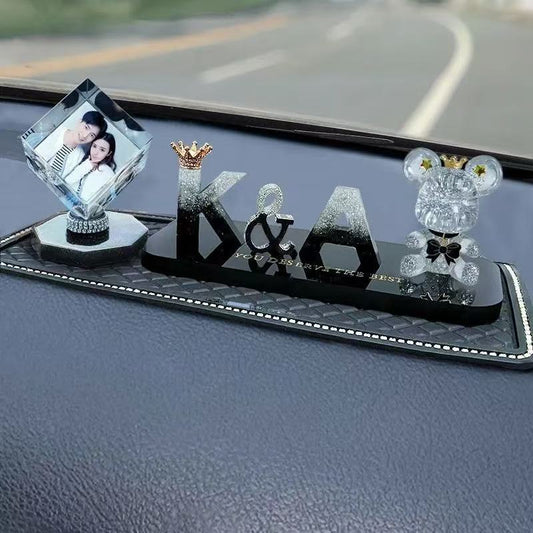 Unique Car Accessories for Men/Women - Upload Photo & Choose Letters Design Free Shipping