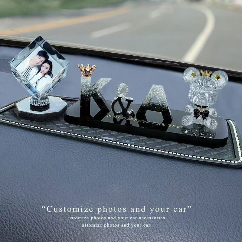 Unique Car Accessories for Men/Women - Upload Photo & Choose Letters Design Free Shipping