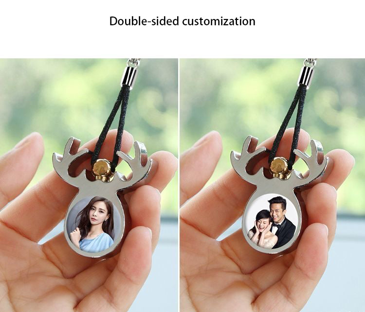 Customizable Car Air Freshener with Photo - Long-Lasting Scented Hanging Ornament | Gift for Dad, Mom, Him, Her