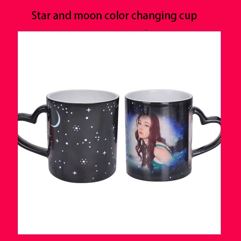 Personalized Photo Ceramic Mug that Changes Color When Hot Liquid is Added Free shipping