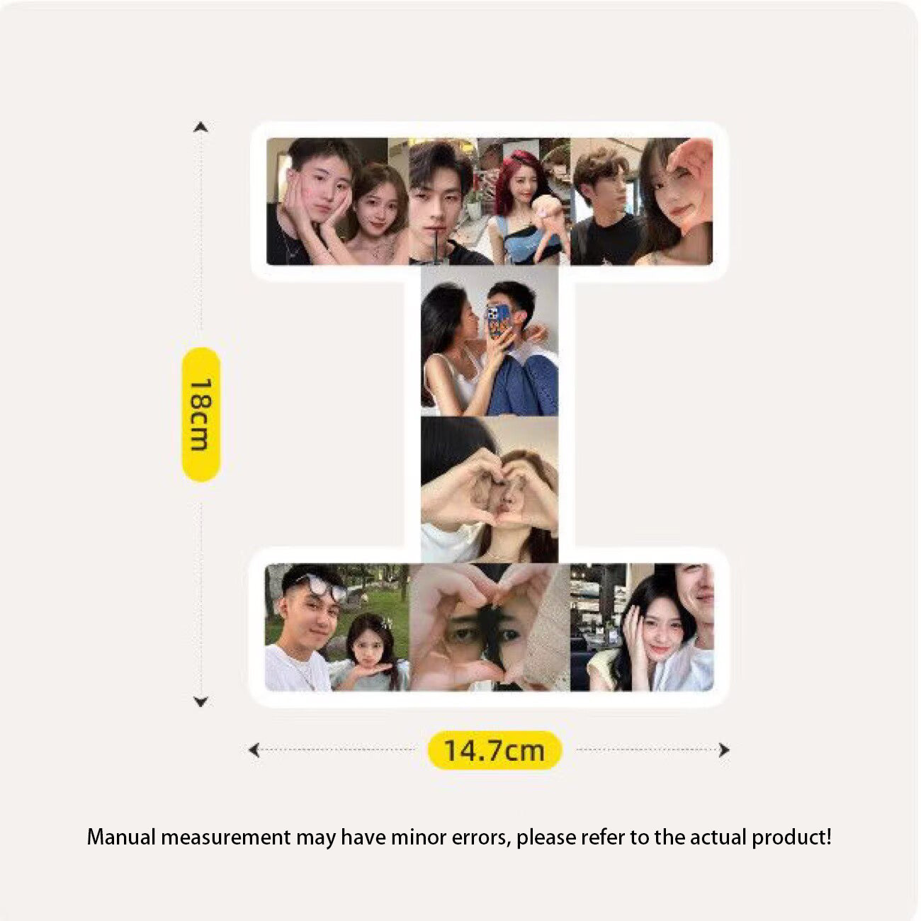 Custom Letter Photo Frame - Customize the A-Z letters with your photos to create personalized wall or desktop decoration