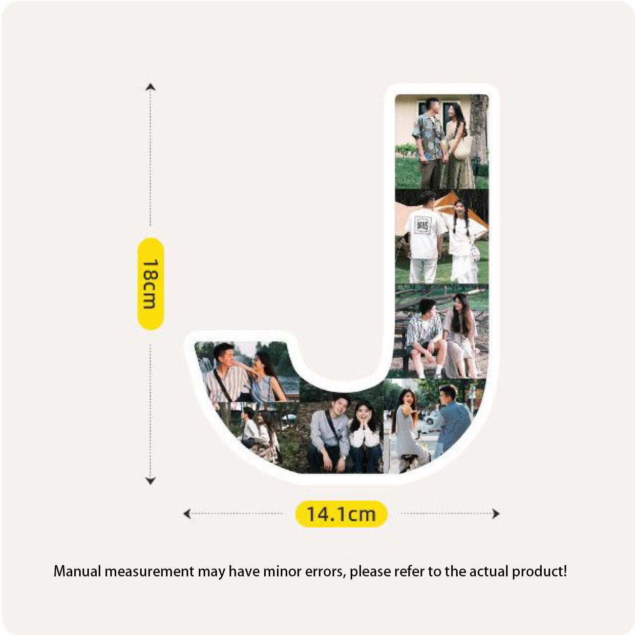 Custom Letter Photo Frame - Customize the A-Z letters with your photos to create personalized wall or desktop decoration