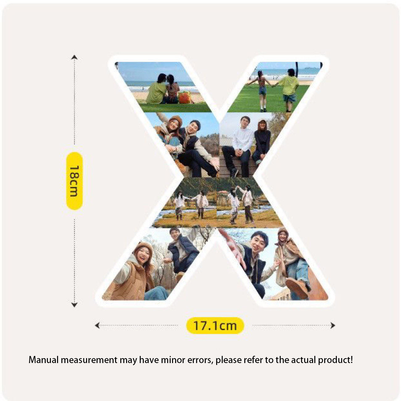 Custom Letter Photo Frame - Customize the A-Z letters with your photos to create personalized wall or desktop decoration