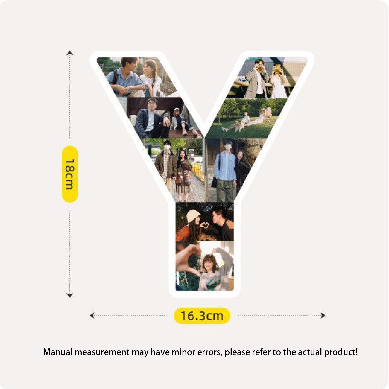 Custom Letter Photo Frame - Customize the A-Z letters with your photos to create personalized wall or desktop decoration