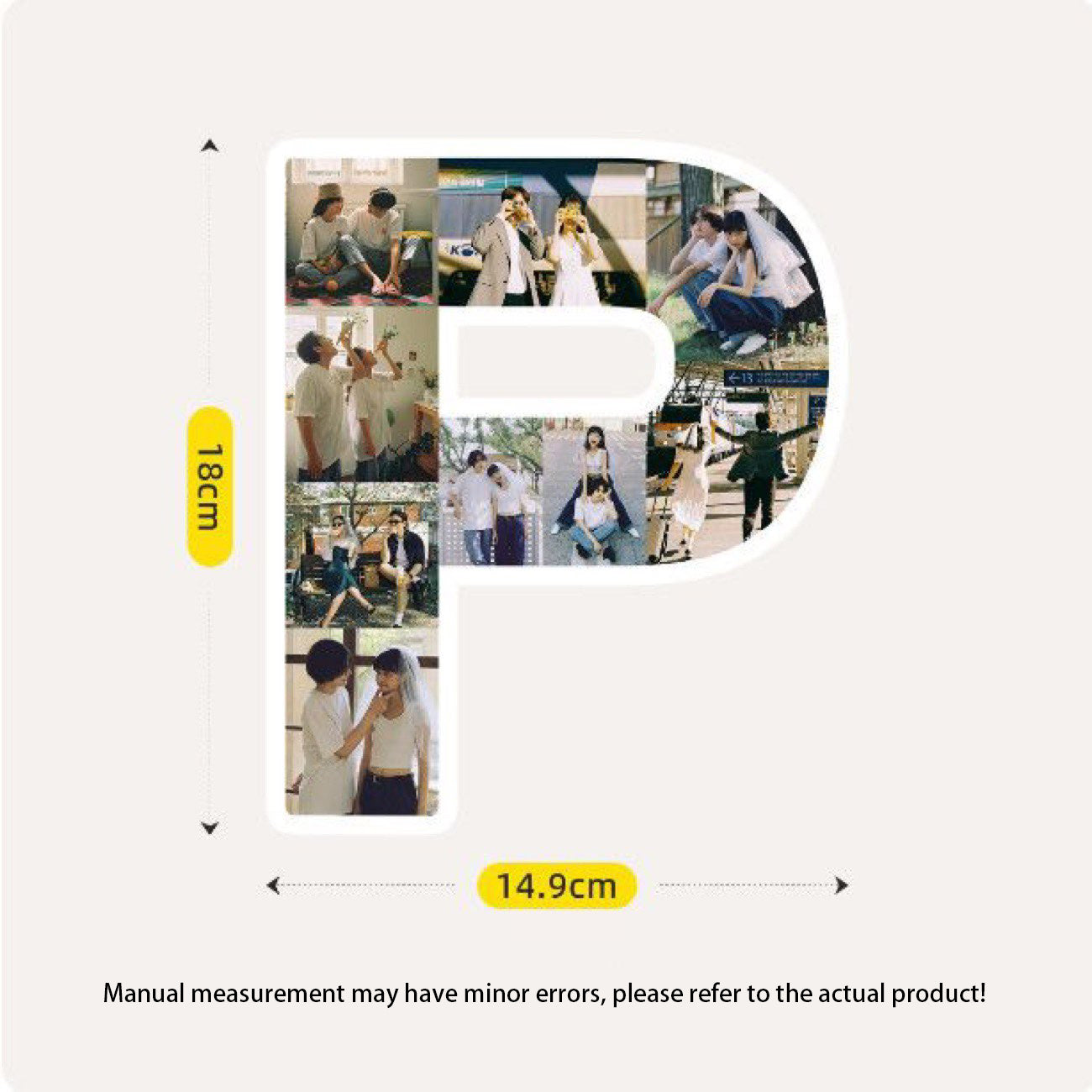 Custom Letter Photo Frame - Customize the A-Z letters with your photos to create personalized wall or desktop decoration