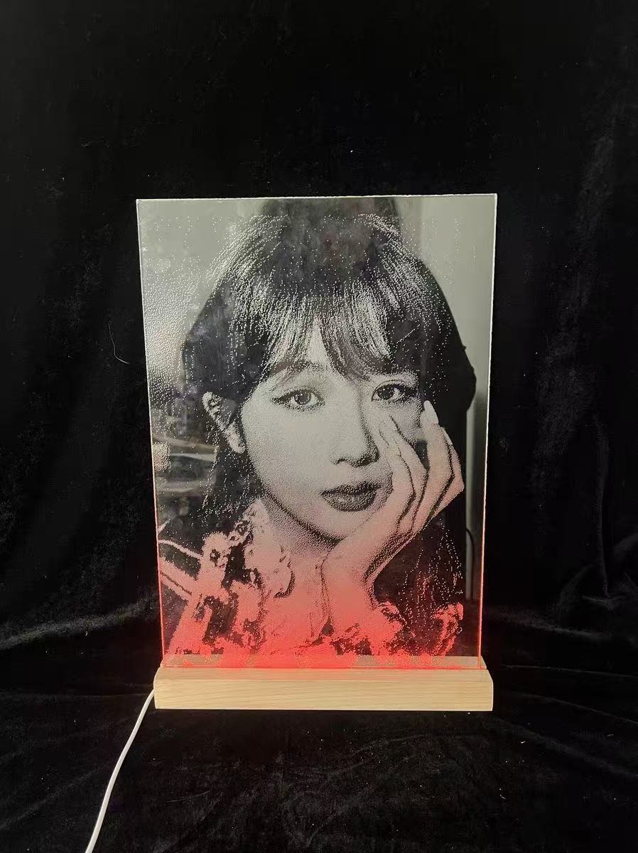 Customized photo glass percussion painting artwork - personalized commemorative gift, fast global shipping