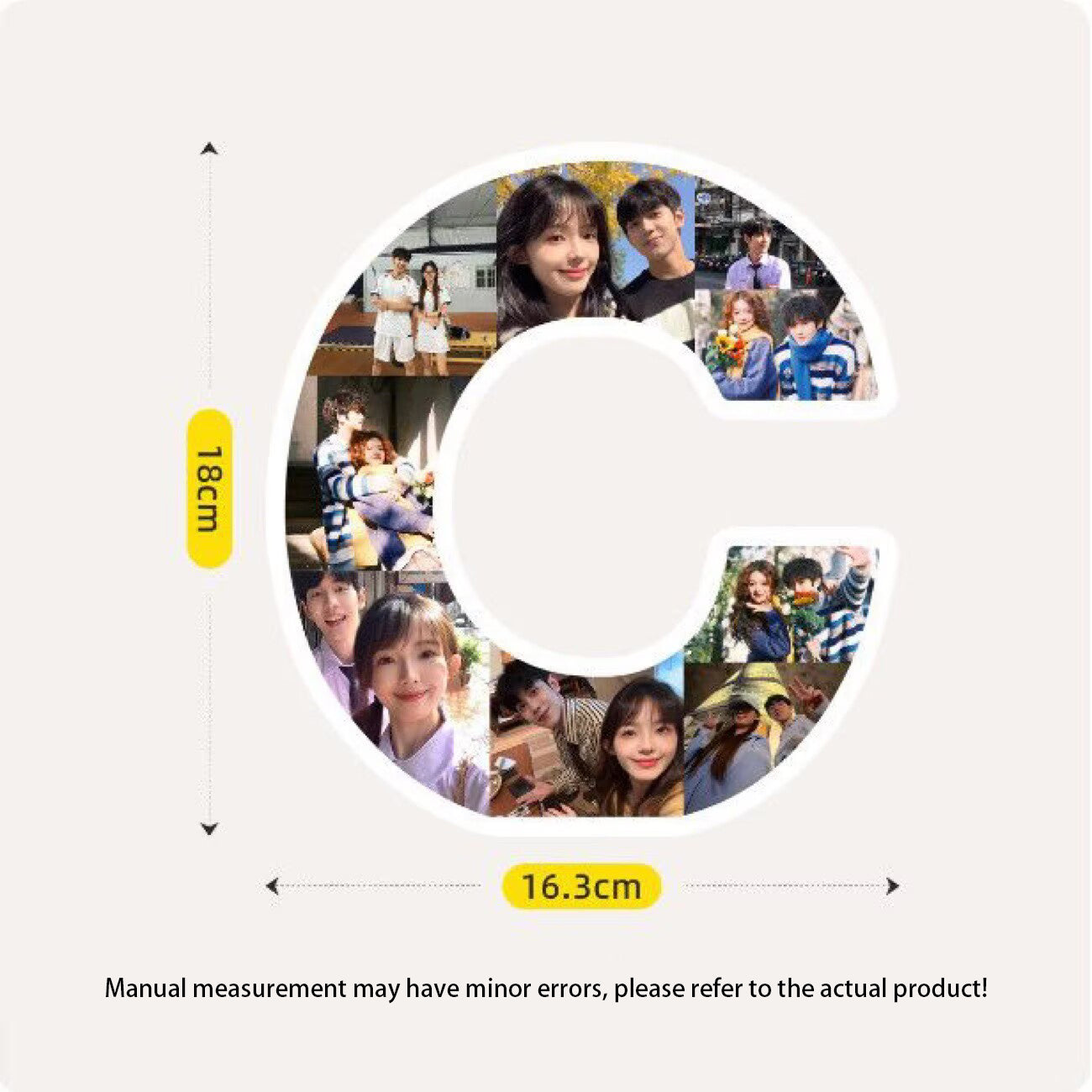 Custom Letter Photo Frame - Customize the A-Z letters with your photos to create personalized wall or desktop decoration