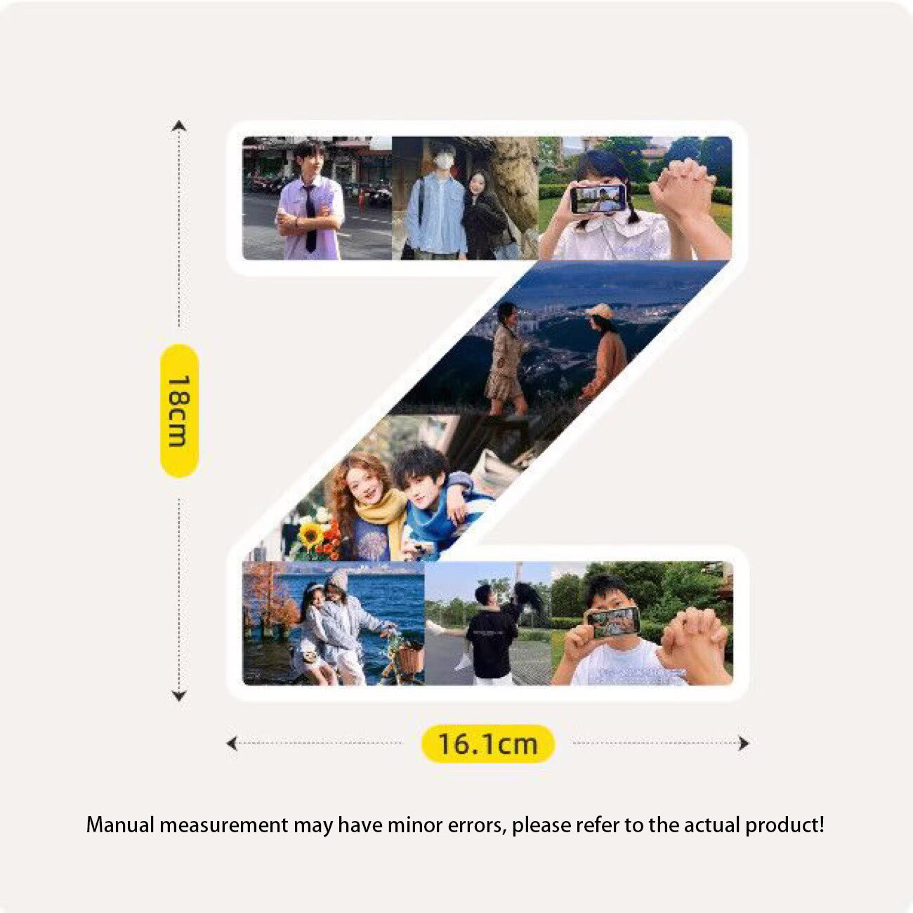 Custom Letter Photo Frame - Customize the A-Z letters with your photos to create personalized wall or desktop decoration