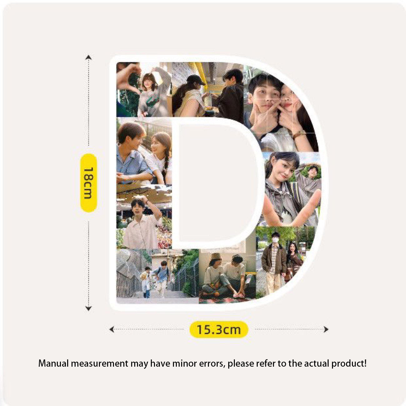 Custom Letter Photo Frame - Customize the A-Z letters with your photos to create personalized wall or desktop decoration