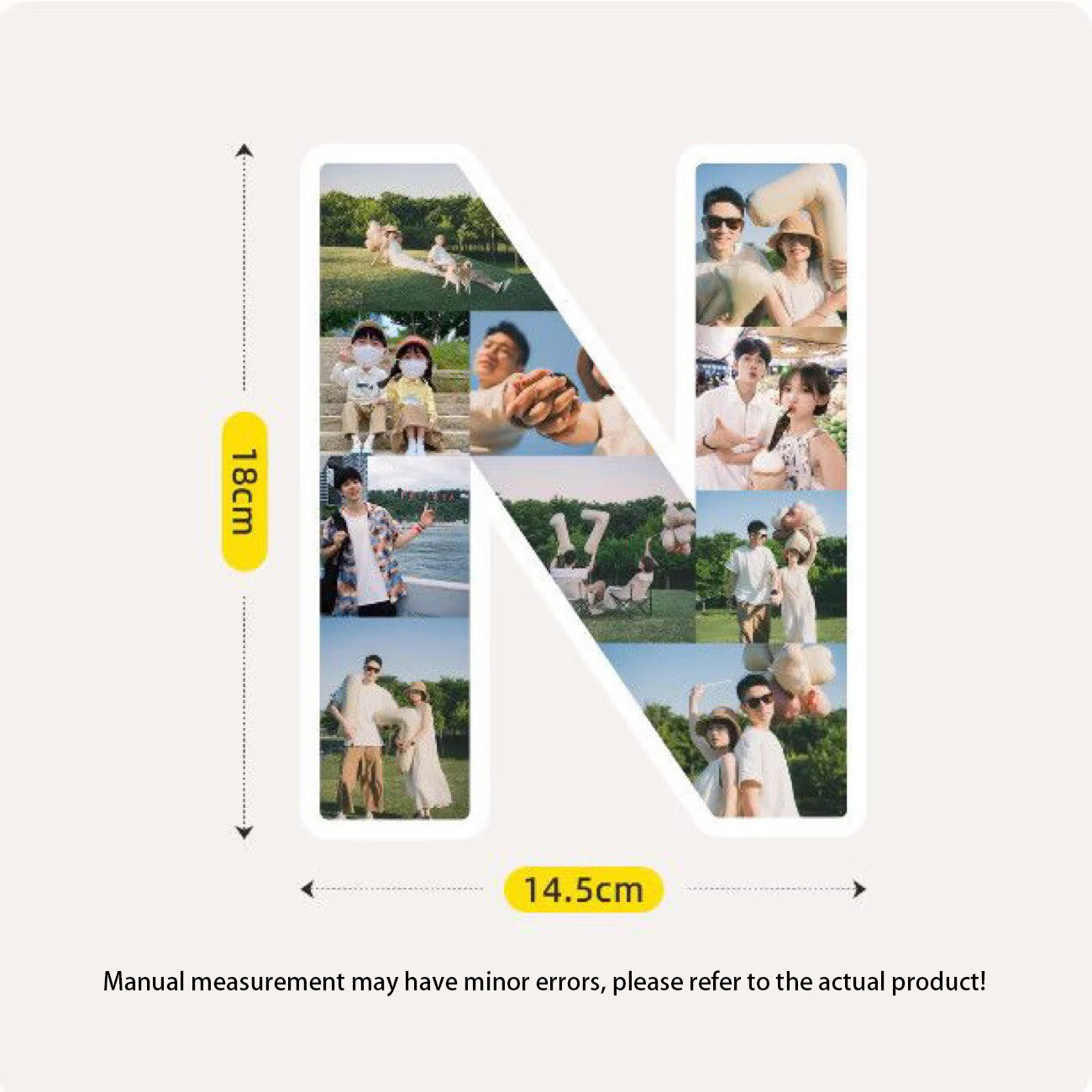 Custom Letter Photo Frame - Customize the A-Z letters with your photos to create personalized wall or desktop decoration