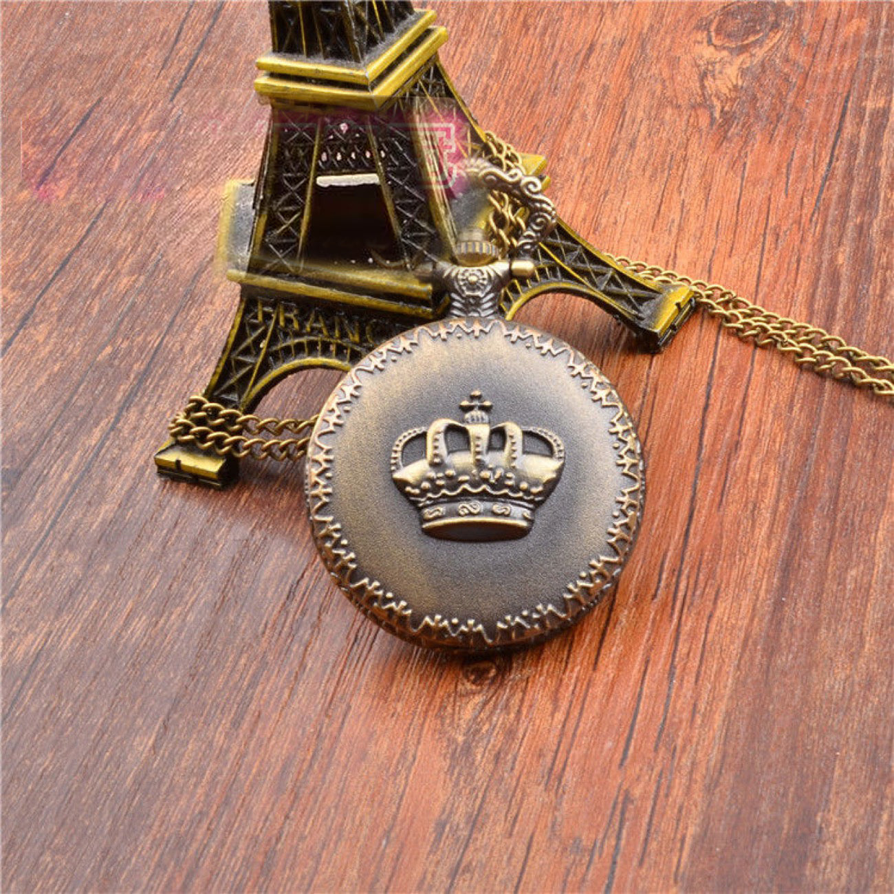 Personalized 46mm Pocket Watch - Vintage Style with Photo, Free Shipping