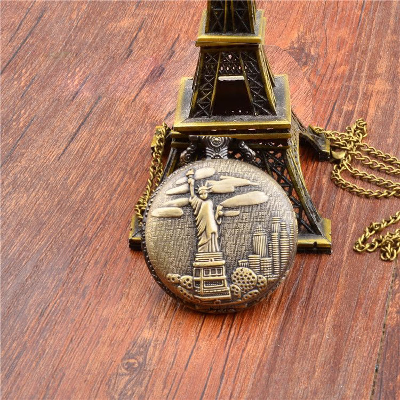 Personalized 46mm Pocket Watch - Vintage Style with Photo, Free Shipping