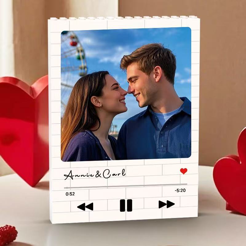 Custom Image Building Blocks: Unique Photo Gift for Couple/Family