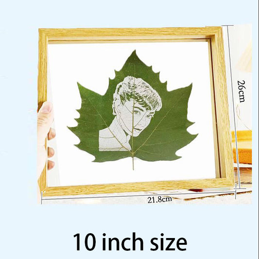 Wooden photo frame customized leaf photo customized creative craft gift