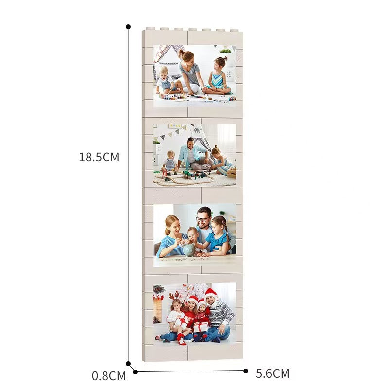 Custom Photo Building Blocks - Personalized Family/Travel Memory Brick Set, Customizable Picture Blocks for Home Decor & Gifts