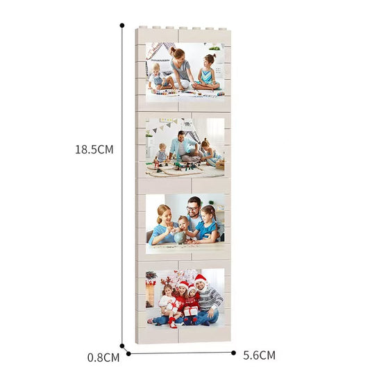 Custom Photo Building Blocks - Personalized Family/Travel Memory Brick Set, Customizable Picture Blocks for Home Decor & Gifts