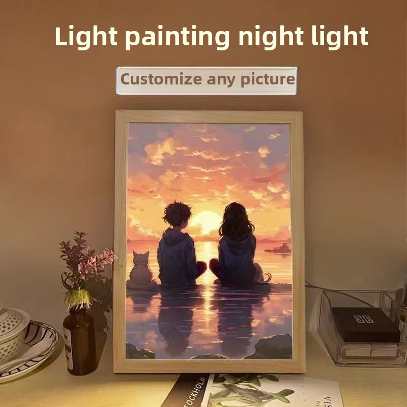 Personalized Photo Lamp & Vanity Mirror – 3 Lighting Modes, Unique Gift for Birthdays & Anniversaries