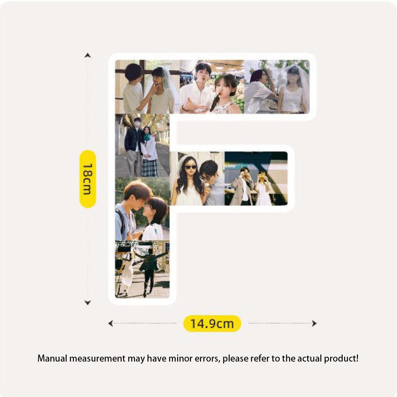 Custom Letter Photo Frame - Customize the A-Z letters with your photos to create personalized wall or desktop decoration