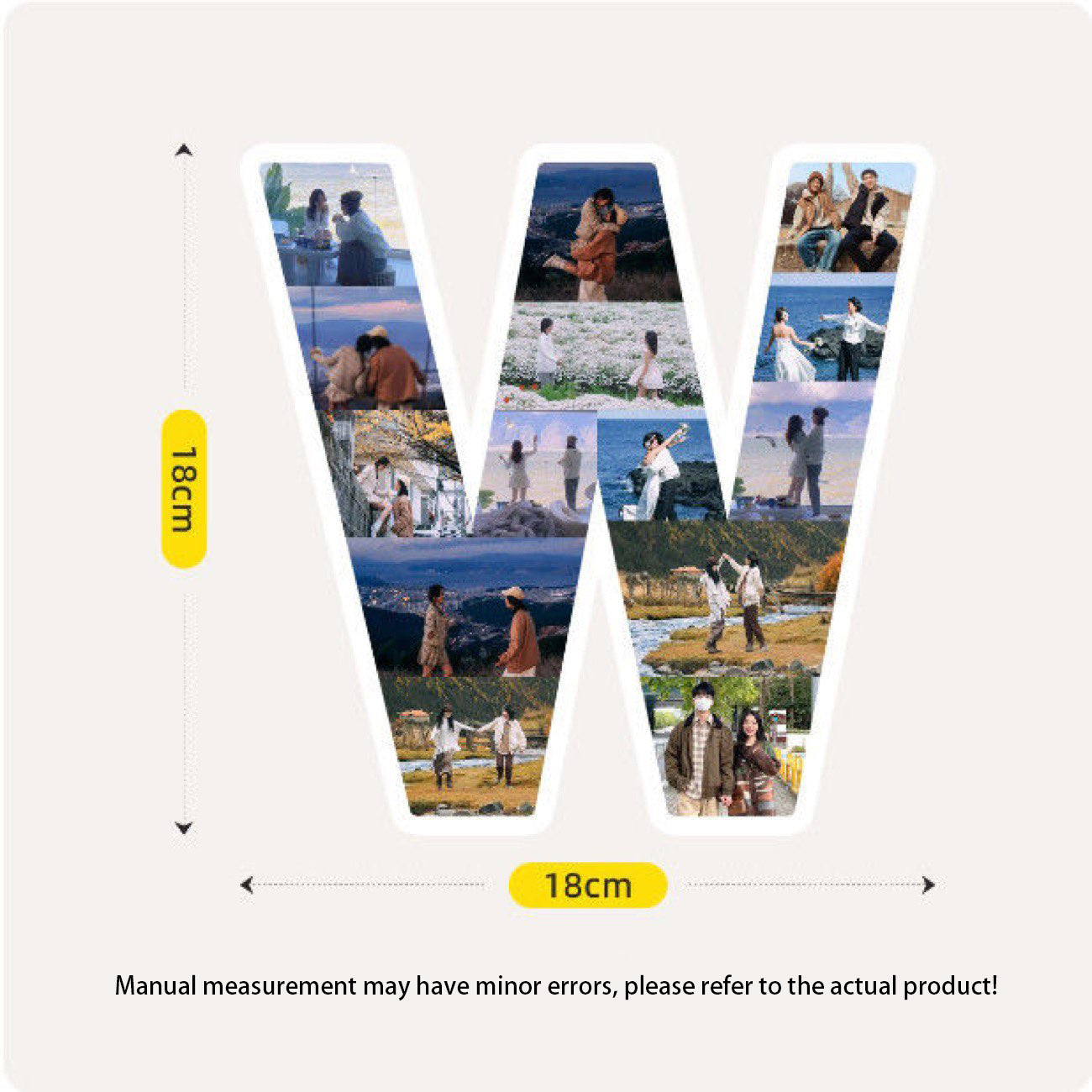 Custom Letter Photo Frame - Customize the A-Z letters with your photos to create personalized wall or desktop decoration