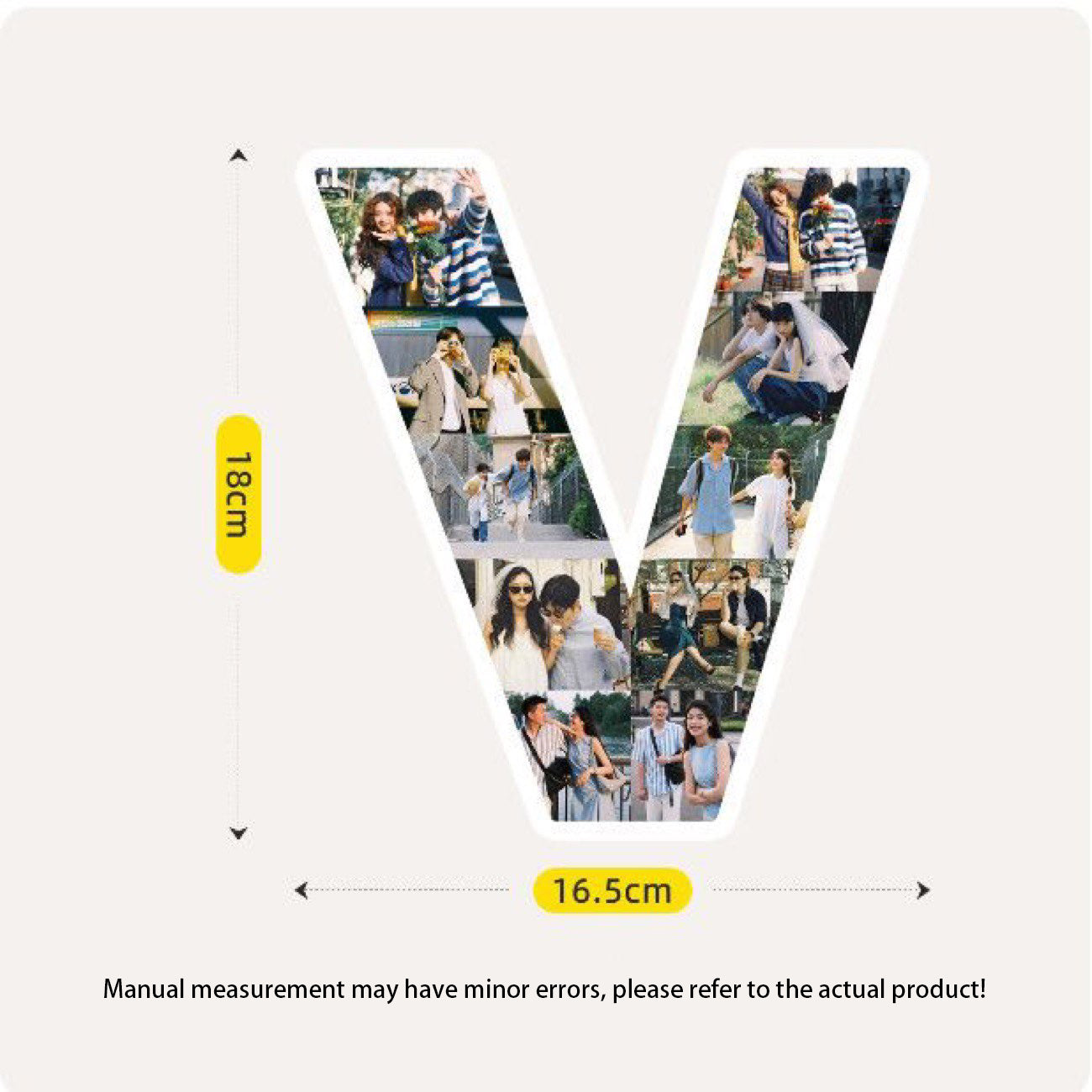 Custom Letter Photo Frame - Customize the A-Z letters with your photos to create personalized wall or desktop decoration