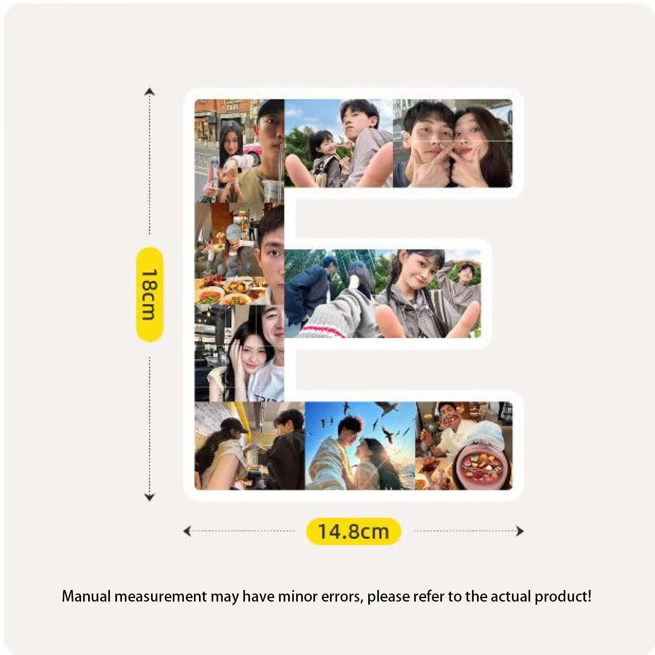 Custom Letter Photo Frame - Customize the A-Z letters with your photos to create personalized wall or desktop decoration