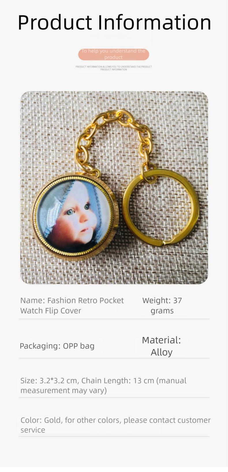 Personalized Alloy Pocket Watch with Rotating Custom Photo - Quartz Mechanism, Unique Birthday/Anniversary Gift