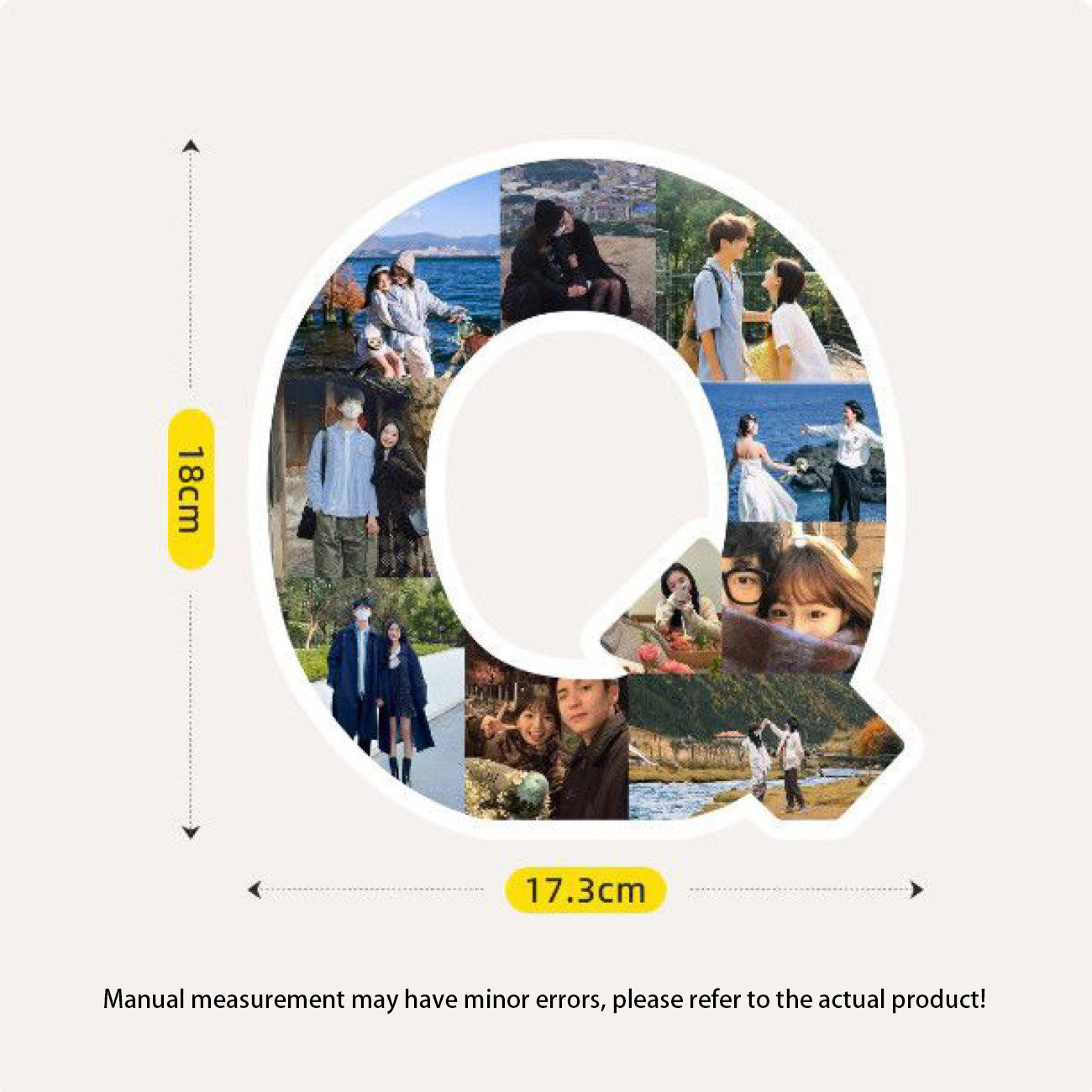 Custom Letter Photo Frame - Customize the A-Z letters with your photos to create personalized wall or desktop decoration