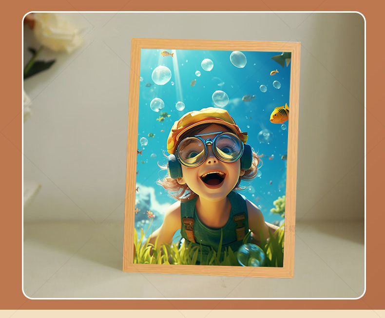 Personalized Photo Lamp & Vanity Mirror – 3 Lighting Modes, Unique Gift for Birthdays & Anniversaries