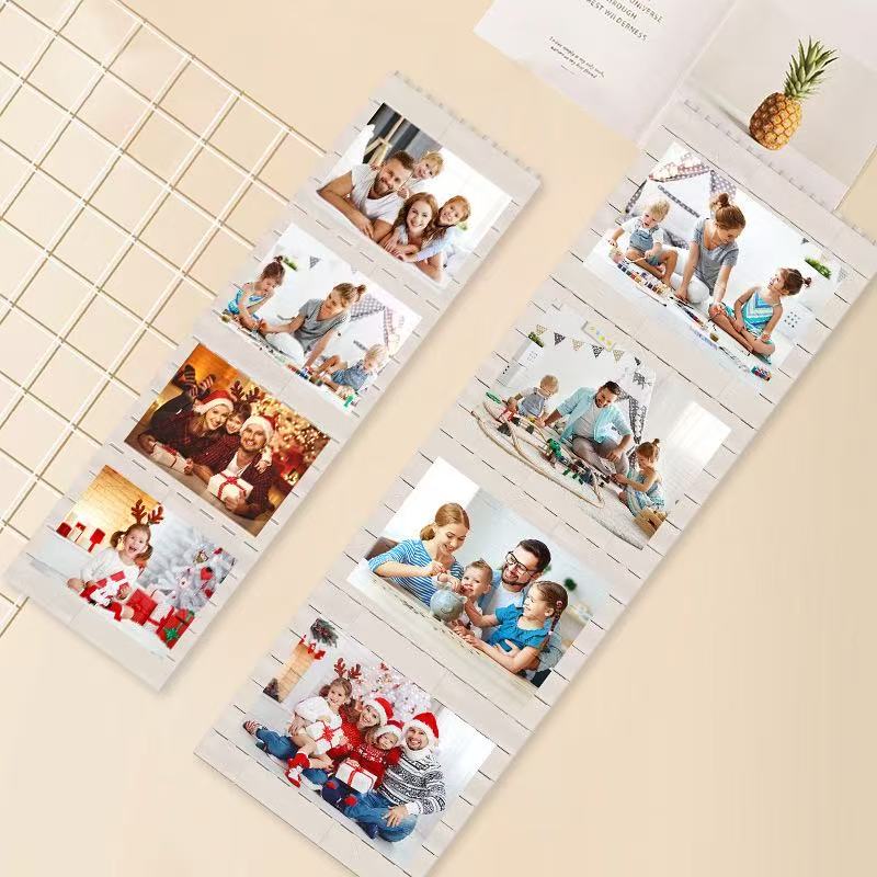 Custom Photo Building Blocks - Personalized Family/Travel Memory Brick Set, Customizable Picture Blocks for Home Decor & Gifts